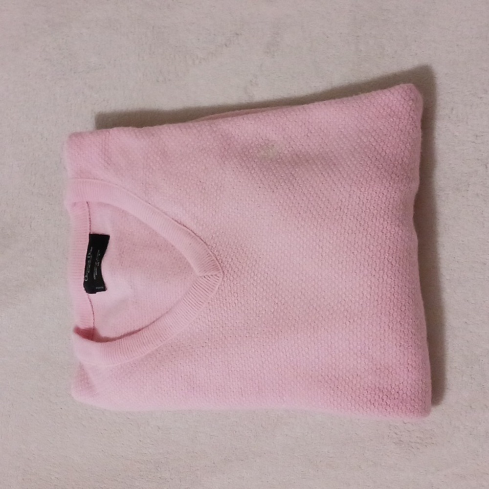 Dior Soft Pink V-Neck Sweater